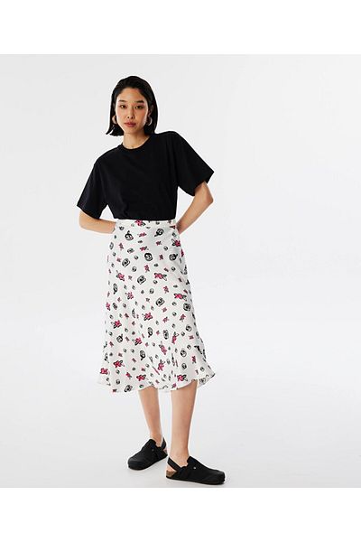 Twist Fustă midi cu model