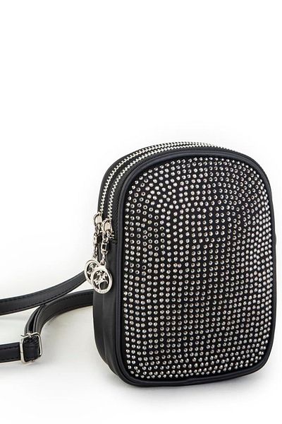 Nas Bag Geantă Crossbody cu piatră argintie