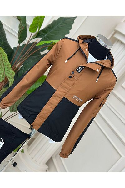 Clavi Seasonal Coat Waterproof and Windproof Brown-Black