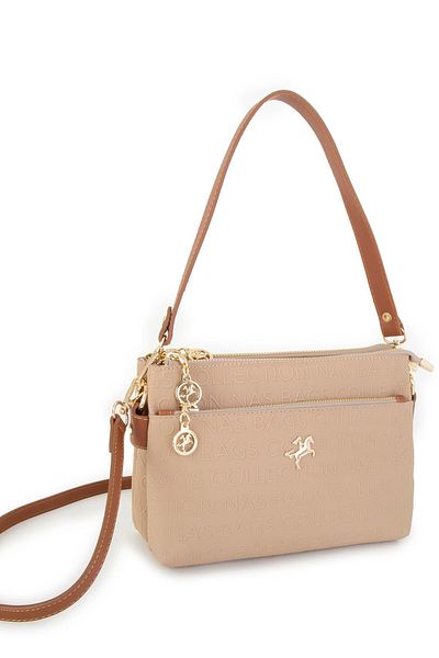 Nas Bag Geantă Crossbody pentru damă - culoare nisip