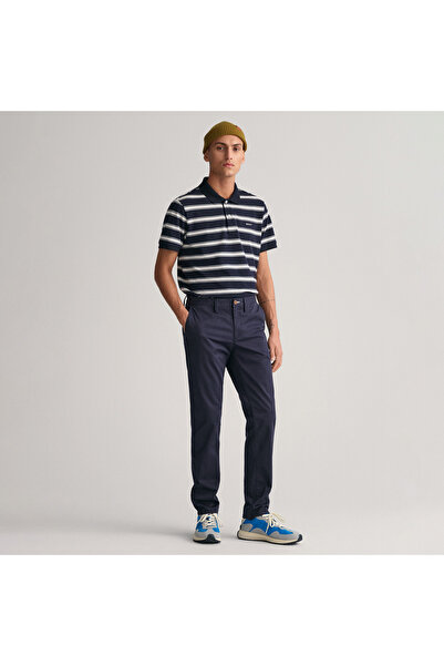 Gant Erkek Lacivert Slim Fit Chino Pantolon