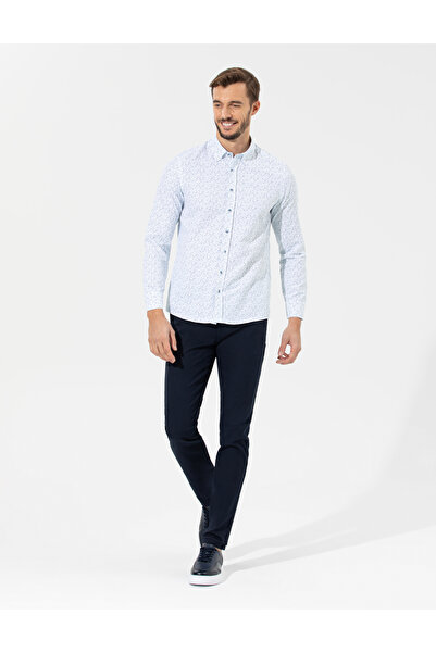 Pierre Cardin Lacivert Slim Fit Kanvas Pantolon 50265904-VR033