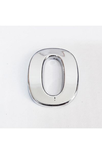 doremodam Lisinya202 Cemax Letter O 3.75 cm with Chrome Adhesive - 290061-1453
