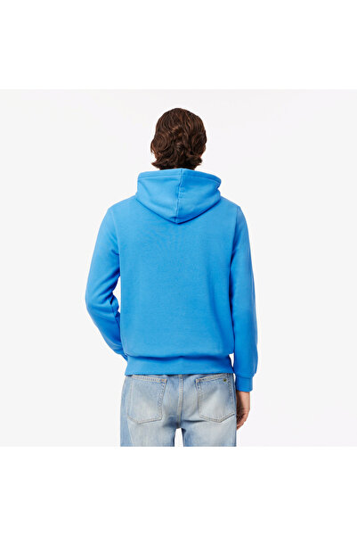 Lacoste Erkek Classic Fit Kapüşonlu Mavi Sweatshirt