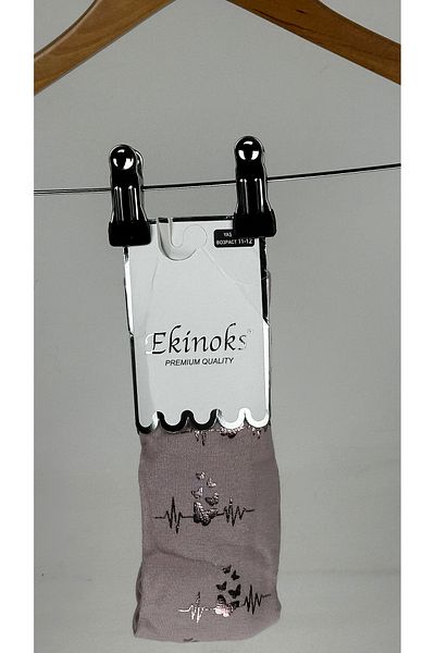Ekinoks Heart Beat Print Premium Girl's Panty Scented Socks