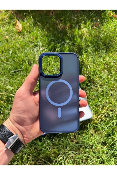 Miscase İphone 14 Pro Magsafe Mat Krom Telefon Kılıfı