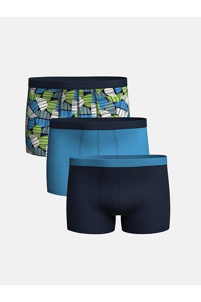 LC Waikiki Standard Fit Cotton Flexible Ανδρικό Boxer 3 τεμαχίων