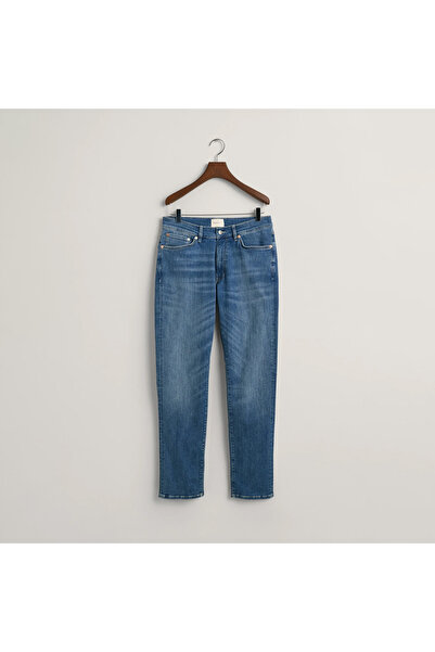 Gant Erkek Mavi Extra Slim Fit Jean Pantolon