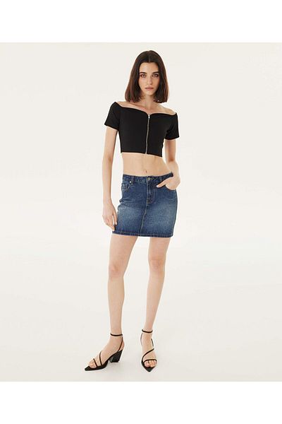 Twist Hotfix bedruckter Jeansrock