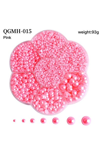 Venalisa 5600 Adet İnci Taş Tırnak Süsleme Nail Art Pink