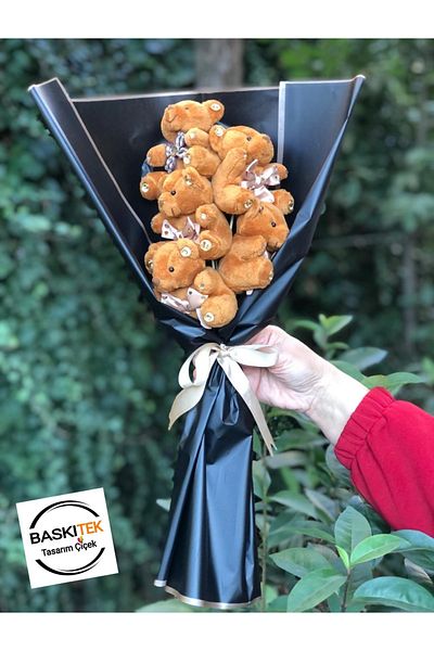 baskıtek Teddy Bear Bouquet, Teddy Bear Bunch, αποστολή δώρου, αποστολή δώρου μπουκέτο
