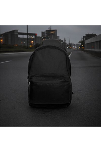 By Polo Club Düz Siyah Günlük Seyahat Kurs Sırt Çantası Plain Black Daily Travel Course Backpack (HUGBAG)