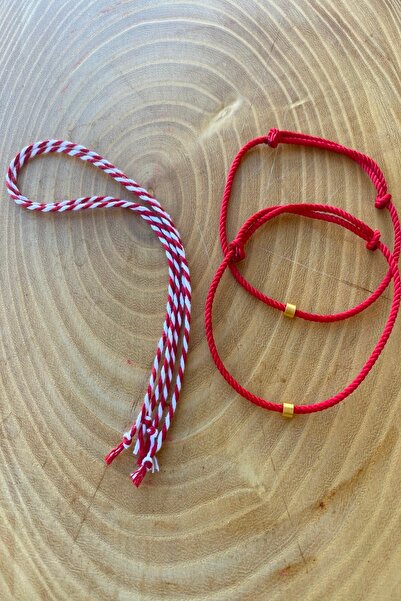 Shepidi 4'lü Yeşil Kırmızı Marteniçka Şans Bilekliği