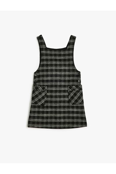 Koton Μίνι Gilet Φόρεμα με στρογγυλή λαιμόκοψη Viscose Blended - με τσέπες