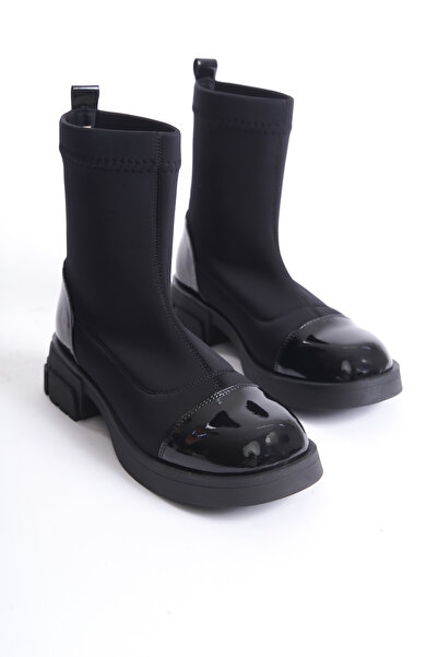 öz se shoes Γυναικείες μπότες Santorini Black Scuba