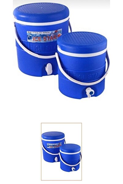 Albergio ترمس ماء سعة 14+6 لتر، ترمس للنزهة، مزود بصنبور