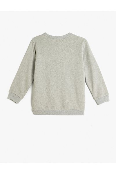 Koton Dlouhý rukáv City Printed Sweat - Crew Neck