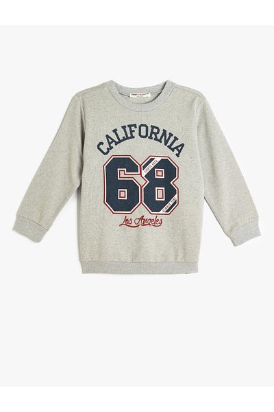 Koton Dlouhý rukáv City Printed Sweat - Crew Neck