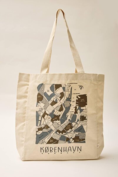 Manuka PRINTED GUESTS CLOTH BAG COPENHAGEN