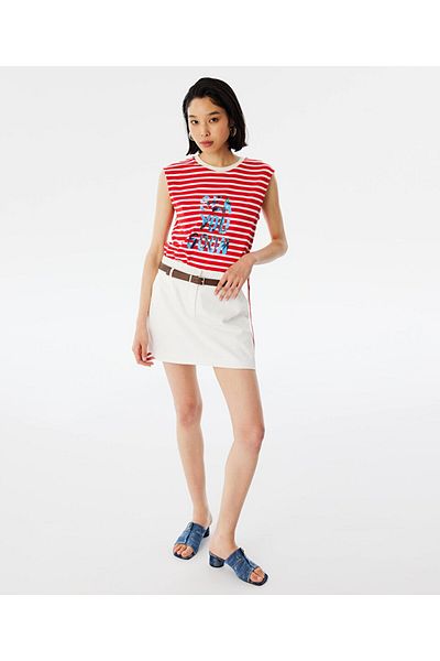Twist Satin-Shorts-Rock – entspannter Schnitt