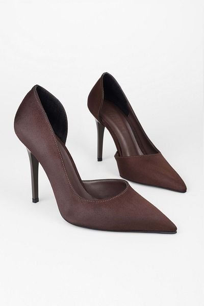 Shoeberry Massy Brown Wildleder-Stiletto für Damen