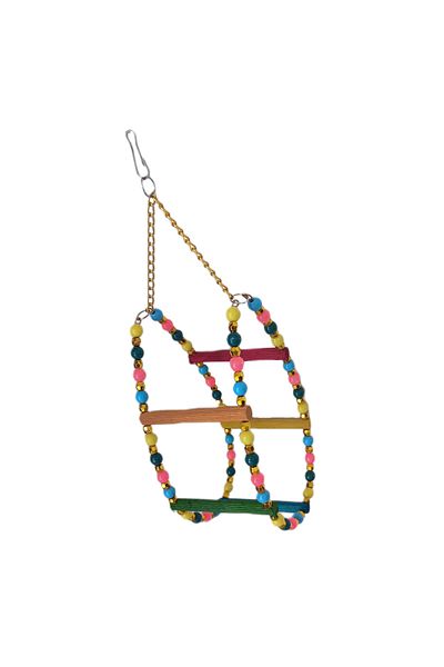 doremodam Lisinya205 Drop Bird Swing - 9-24 Cm, Colorful Beads and Ladder