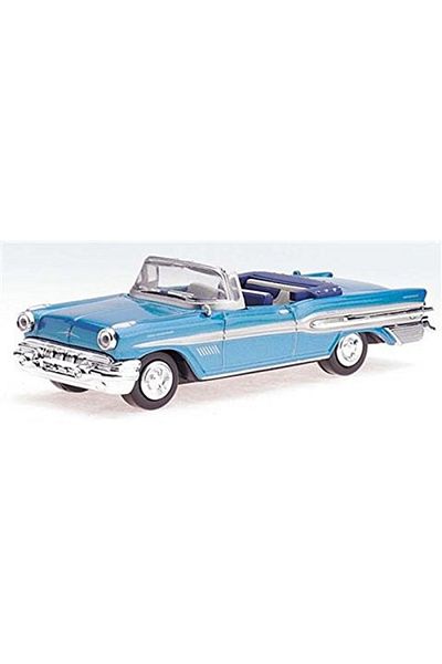 TOYFEST سيارات أمريكية كلاسيكية معدنية مرخصة بمقياس 1:43 - بونتياك بونفيل 1957 - 10 سم