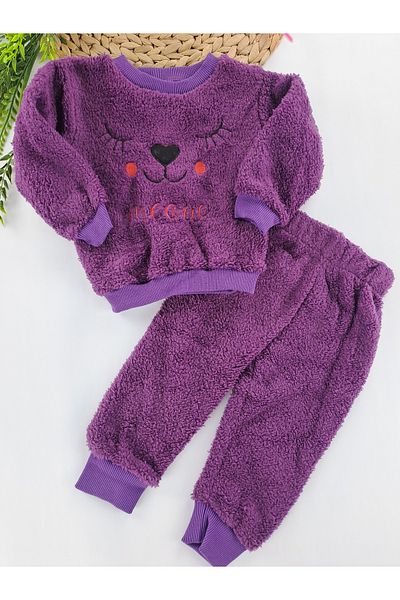 Butik Комплект двойна плюшена пижама за момиче/момче