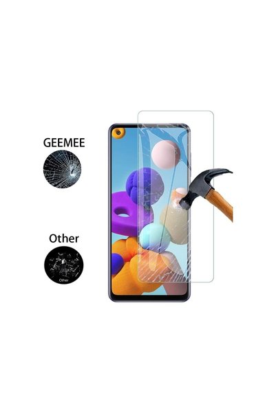 aheaks واقي شاشة نانو زجاجي غير قابل للكسر لهاتف Samsung Galaxy A21s، ممتص لل...