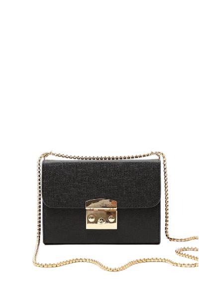 Levidor Black Fabric Textured Shoulder Bag 930106
