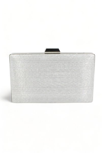 Chantaky 068 17001 Silver Striped Evening Bag Evening Bag