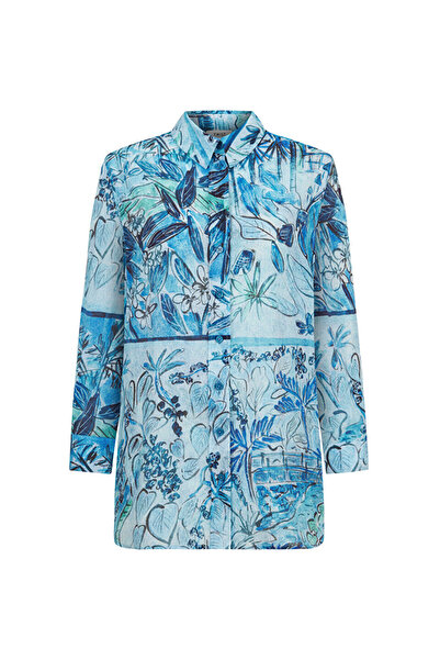 Twist Cămașă cu modele florale