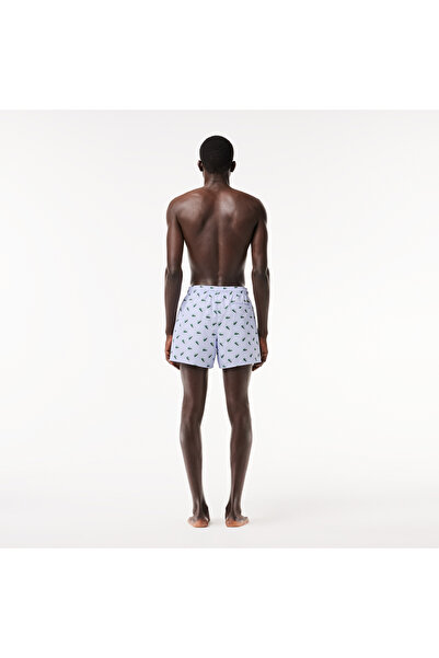 Lacoste Multi Logo Erkek Mavi Deniz Şortu