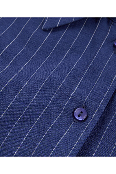 Twist Csíkos Crop ing