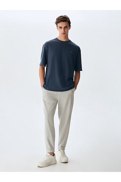 Ltb Μπλουζάκι Navy Blue Crew Neck - Pale Effect