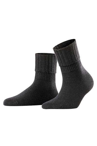 FALKE Damen Socken - Striggings Rib, Kurzssocken, Umschlagsocken, Logo, einfarbig, lang