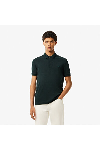 Lacoste Men's Regular Fit Dark Green Paris Polo