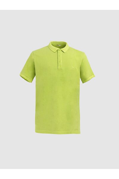 Ltb Μπλουζάκι Faded Effect Polo Neck Green