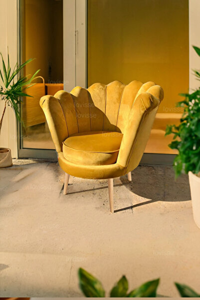 LOVİSSE HOME Papatya Berjer, Tekli Koltuk, Ofis, Bekleme, Güzellik Merkezi, Otel, Lobi, Çay Seti