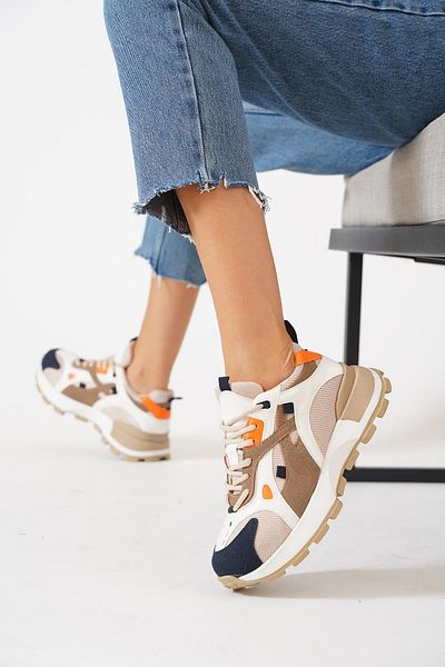 Moda Pie Pantofi sport de damă Nina White Multicolor