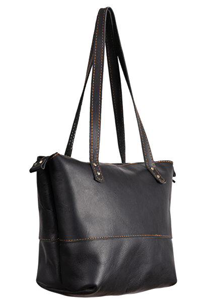 Bakani Leather Kadın Deri El ve Omuz Çantası, Geniş Kapasite, Hakiki Deri El ...