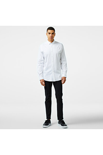 Lacoste Erkek Slim Fit Beyaz Gömlek