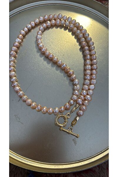 boncuksepeti İnci Doğal Taş Kolye