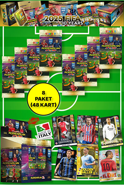 TOYFEST Panini Adrenalyn Fifa 365 - 2025 Official Trading Card Futbolcu Kartl...