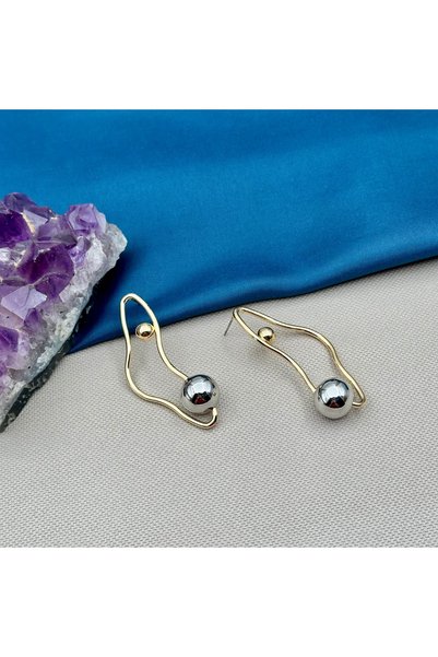 Opia Takı & Aksesuar Bulk Shaped Gold Silver Earrings