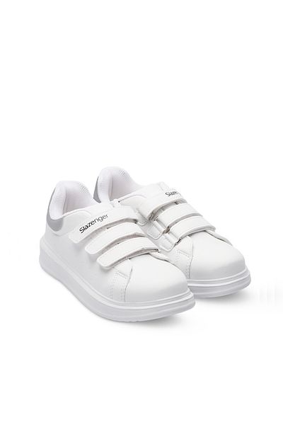 Slazenger Love I Unisex Kids Sneaker - White/Silver