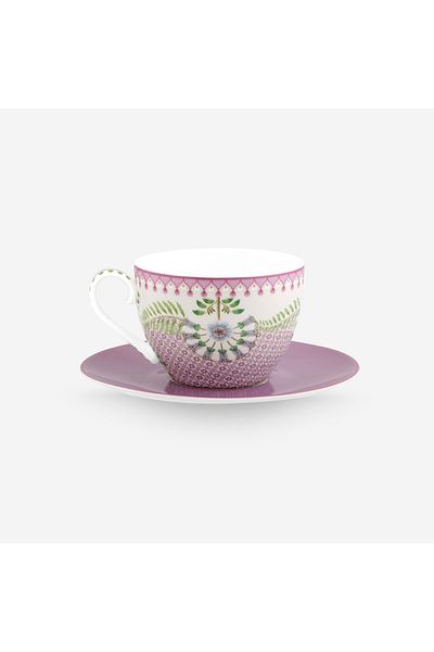 Pip Studio Lily & Lotus Purple Porcelain Teacup 280 ml