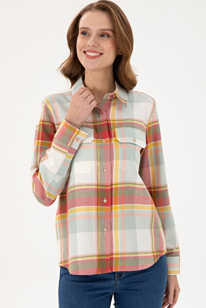 U.S. Polo Assn. Women's Tile Long Sleeve Shirt 50291093 -Vr031