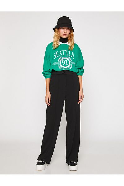 Koton Palazzo Trousers High Waist