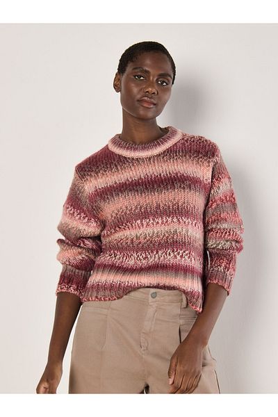 Apricot Grob gestrickter Pullo